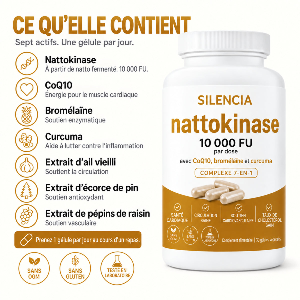 Nattokinase 10,000 · Get back to peak performance in bed, feel the difference in just 7 days