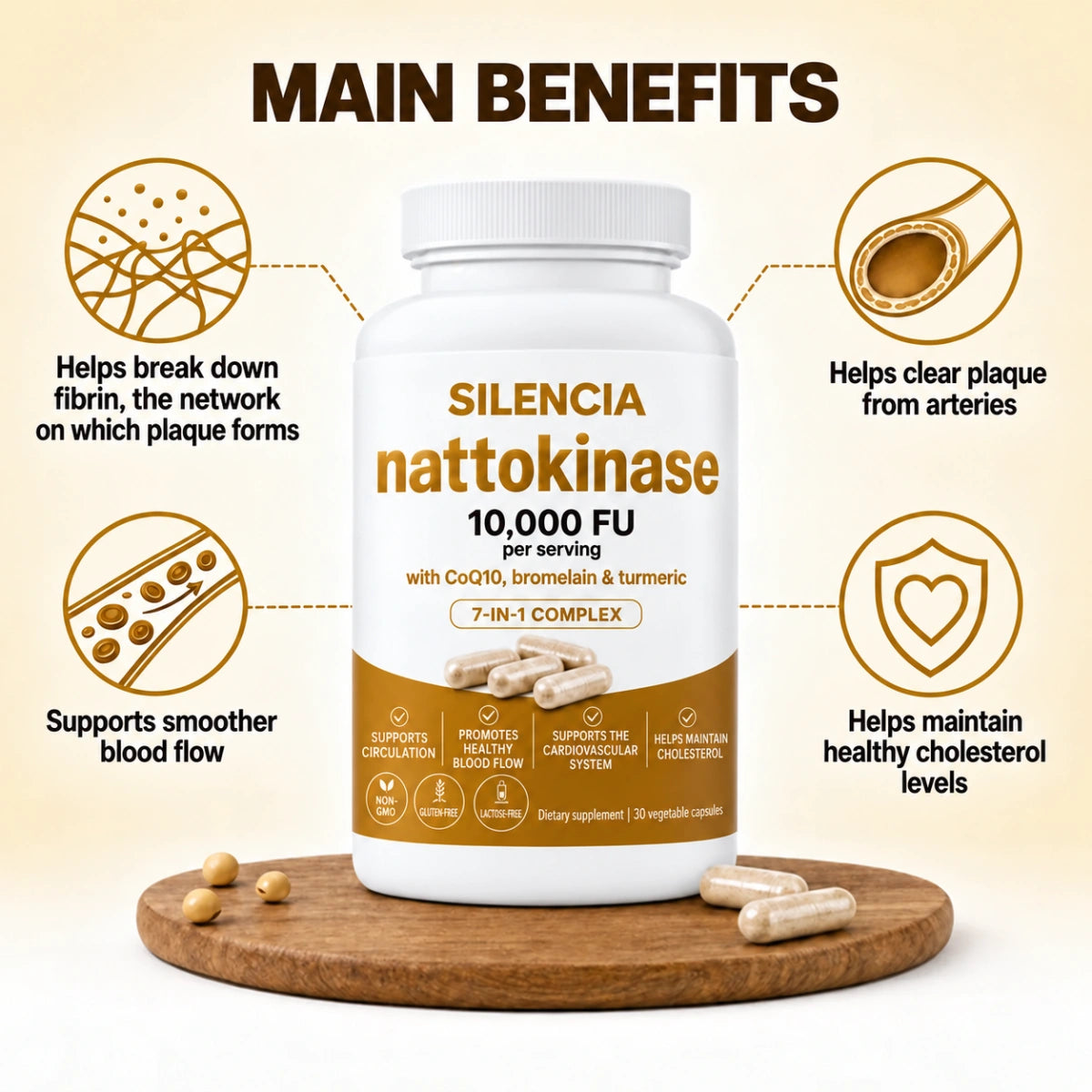 Nattokinase 10,000 · Get back to peak performance in bed, feel the difference in just 7 days