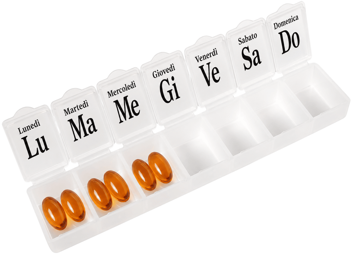 Weekly pill organizer