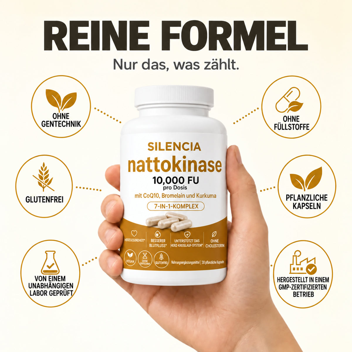 Nattokinase 10,000 · Get back to peak performance in bed – feel the difference in just 7 days