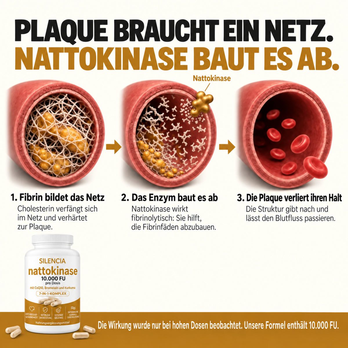 Nattokinase 10,000 · Get back to peak performance in bed – feel the difference in just 7 days