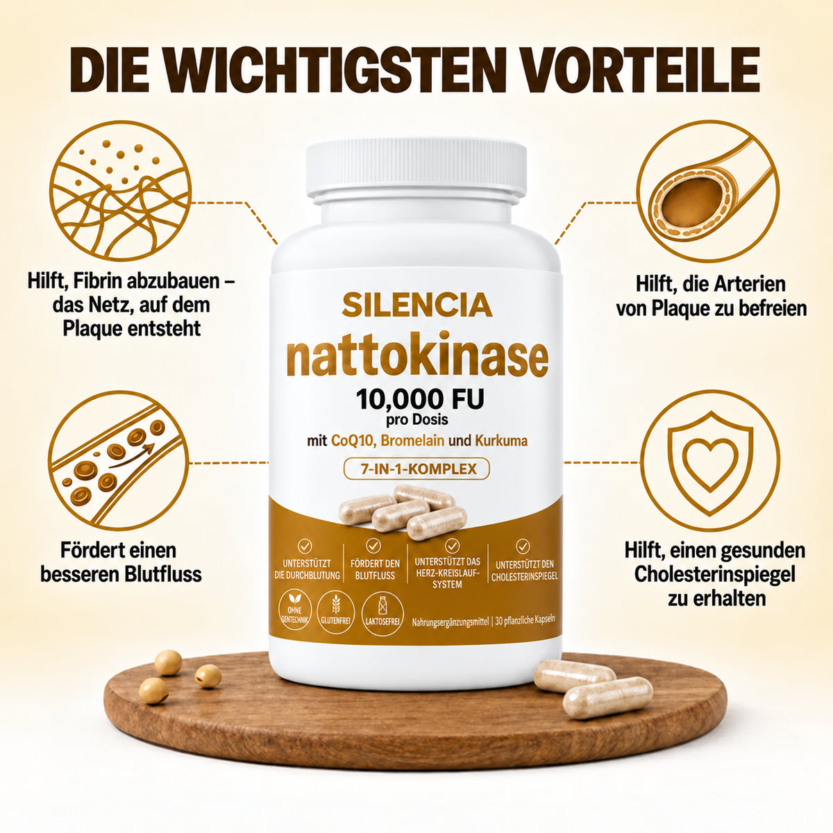 Nattokinase 10,000 · Get back to peak performance in bed – feel the difference in just 7 days