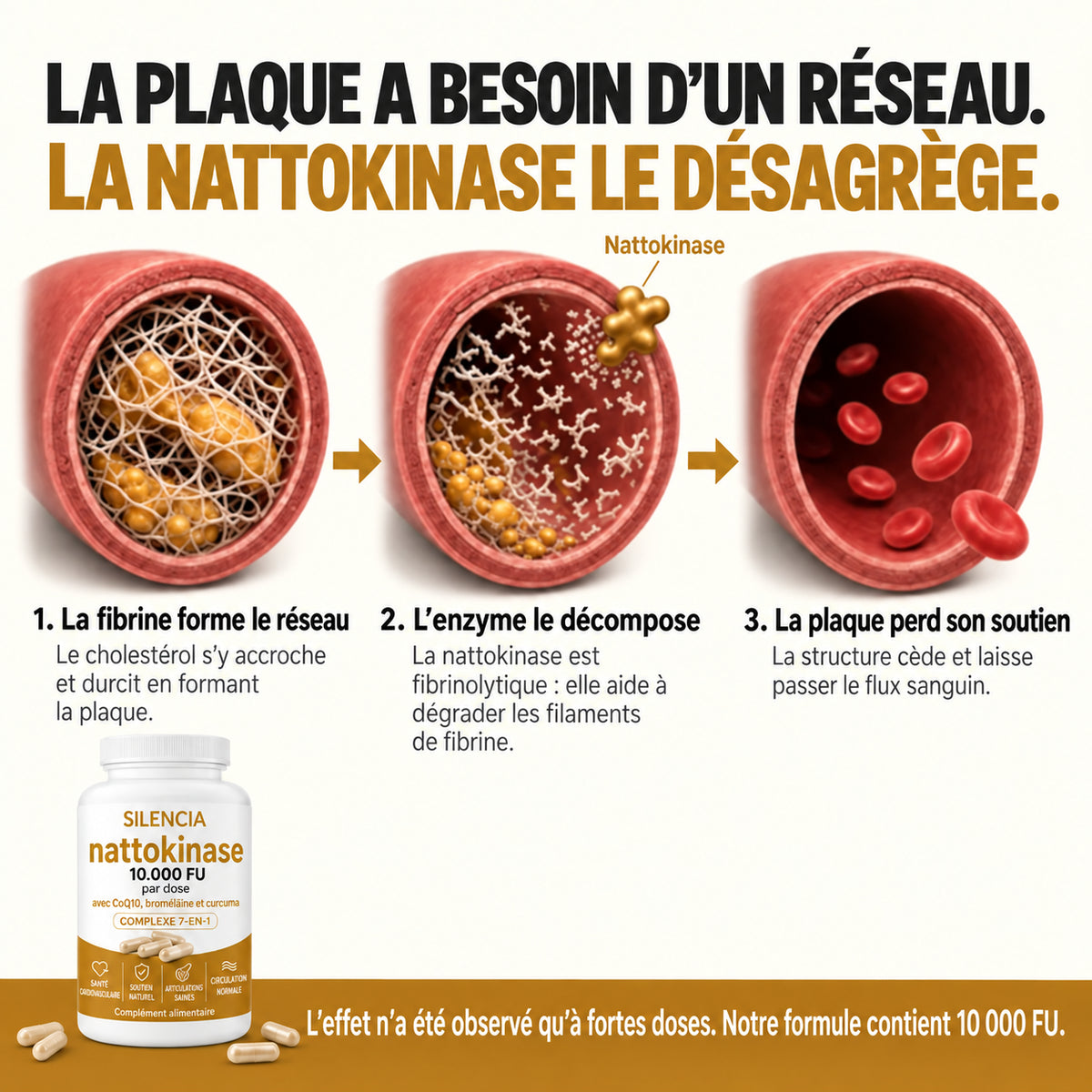 Nattokinase 10,000 · Get back to peak performance in bed, feel the difference in just 7 days