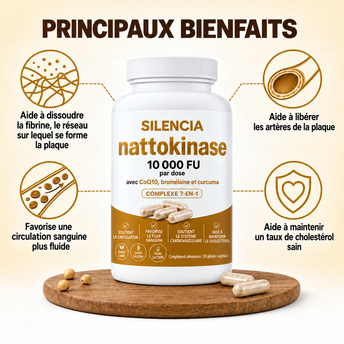 Nattokinase 10,000 · Get back to peak performance in bed, feel the difference in just 7 days